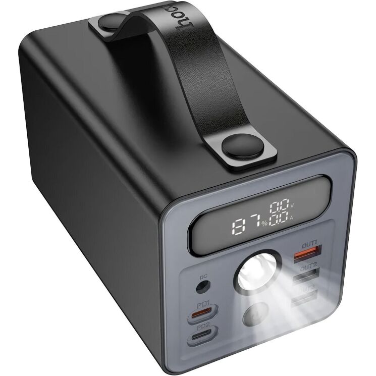 Внешний аккумулятор Hoco J138 22.5W + PD20W + DC12V (60000mAh) - Black: фото 5 из 9