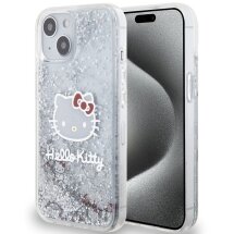 Защитный чехол Hello Kitty Liquid Glitter для Apple iPhone 12 / iPhone 12 Pro - Transparent: фото 1 из 8