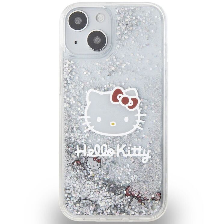 Защитный чехол Hello Kitty Liquid Glitter для Apple iPhone 12 / iPhone 12 Pro - Transparent: фото 2 из 8