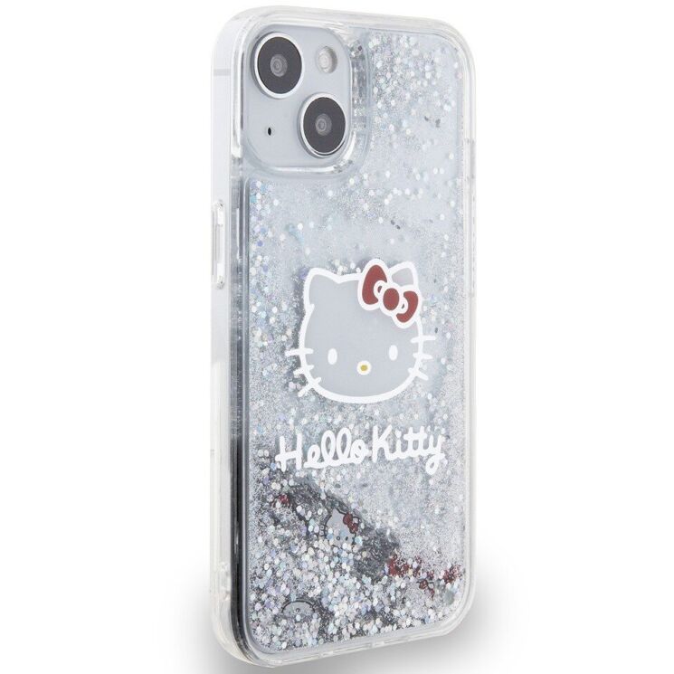 Защитный чехол Hello Kitty Liquid Glitter для Apple iPhone 12 / iPhone 12 Pro - Transparent: фото 3 из 8