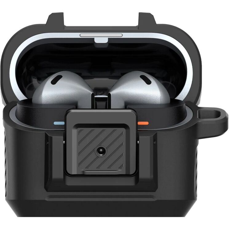Захисний чохол Spigen (SGP) Lock Fit для Samsung Galaxy Buds 3 / Buds 3 Pro - Matte Black: фото 6 з 19