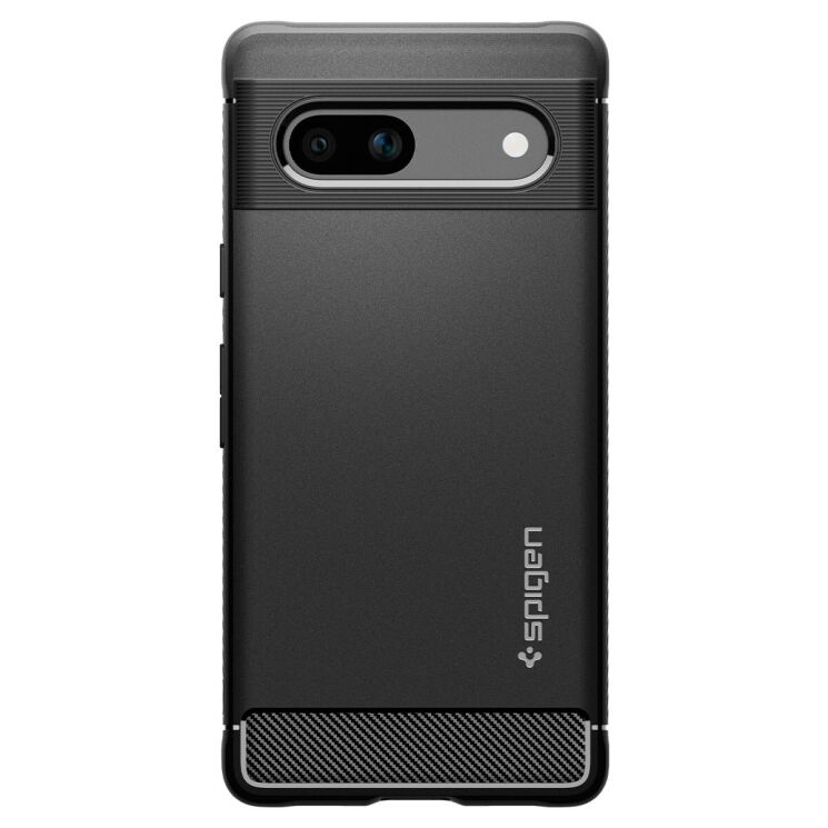 Защитный чехол Spigen (SGP) Rugged Armor для Google Pixel 7a - Matte Black: фото 3 из 17