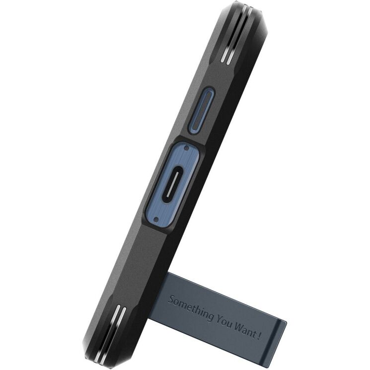 Захисний чохол Spigen (SGP) Tough Armor для Samsung Galaxy A55 (A556) - Metal Slate: фото 5 з 16