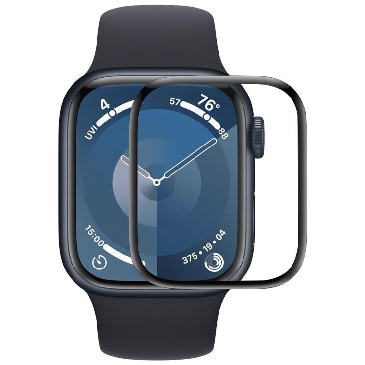 Защитная пленка ENKAY 3D Curved Film для Apple Watch 10 46 mm - Black: фото 1 из 7