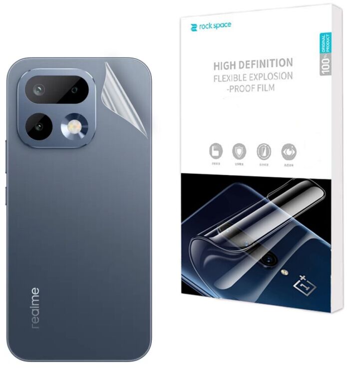 Защитная пленка на заднюю панель RockSpace Explosion-Proof SuperClear для Realme 16 Pro: фото 1 из 9