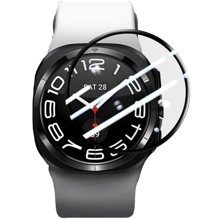 Защитная пленка RURIHAI 3D Curved Film для Samsung Galaxy Watch 6 / 7 (44mm) - Black: фото 1 из 5