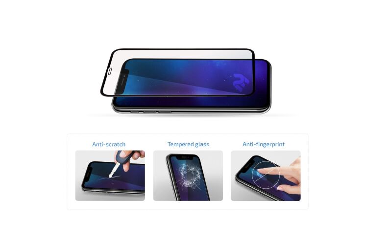 Захисне скло 2E Basic 3D Full Glue для Samsung Galaxy A04 (A045) / A04s (A047) - Black: фото 2 з 5