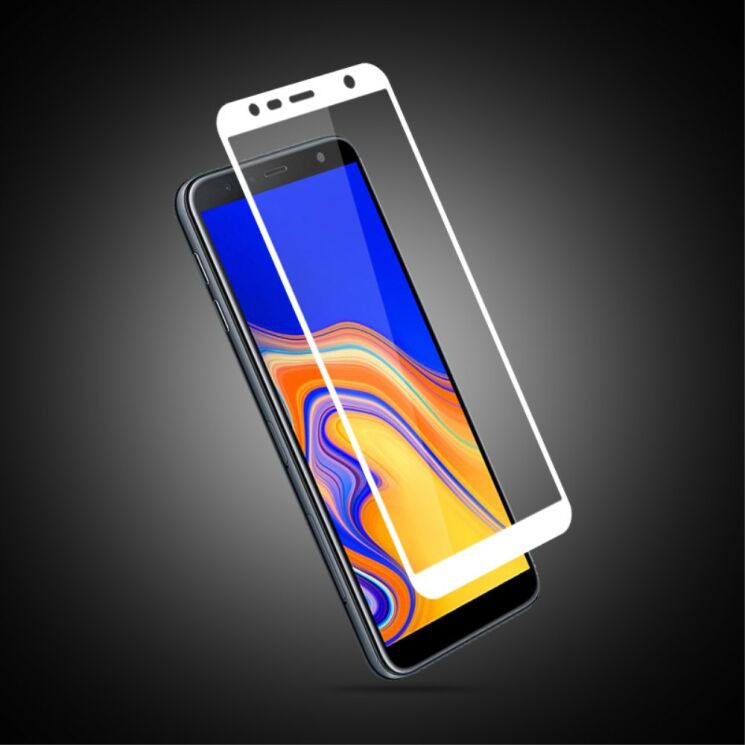 Защитное стекло AMORUS Full Glue Tempered Glass для Samsung Galaxy J4+ (J415) - White: фото 2 из 4