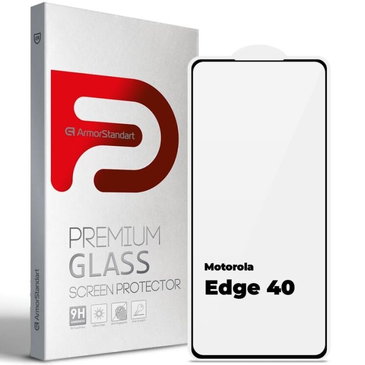 Захисне скло ArmorStandart Edge Glue Curved для Motorola Edge 40 - Black: фото 1 з 7