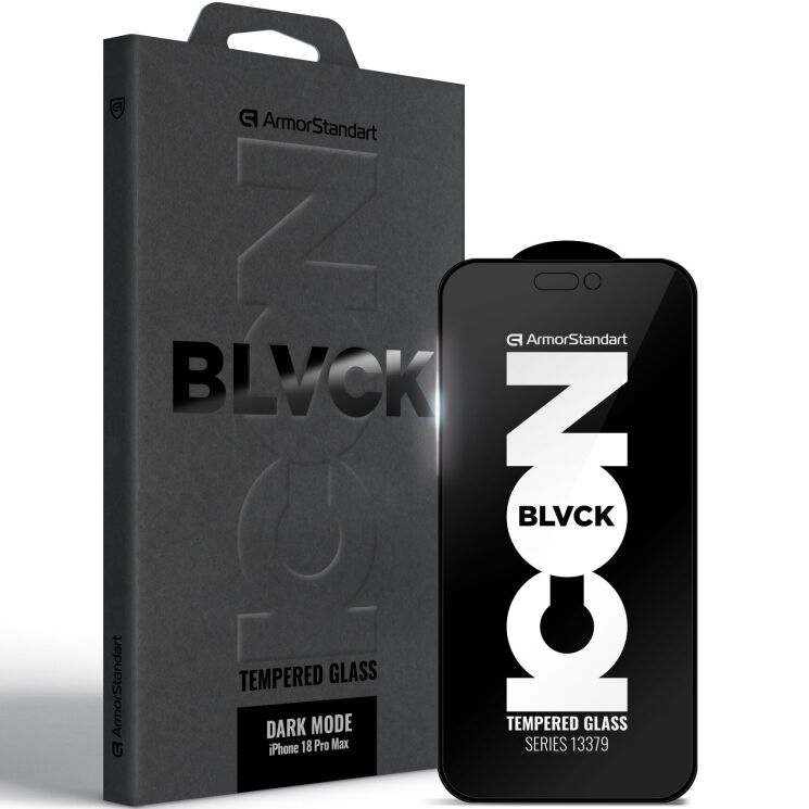 Захисне скло ArmorStandart Dark Mode BI для iPhone 18 Pro Max - Black: фото 1 з 1