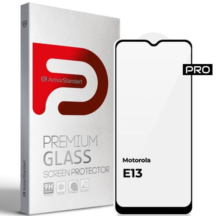 Защитное стекло ArmorStandart Pro 5D для Motorola Moto E13 - Black: фото 1 из 7