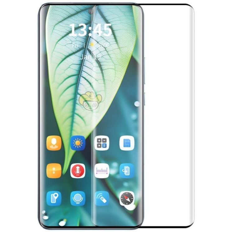 Защитное стекло ENKAY Easy Install 3D Curved Glass для OPPO Reno 12 / 12 Pro - Black: фото 2 из 10