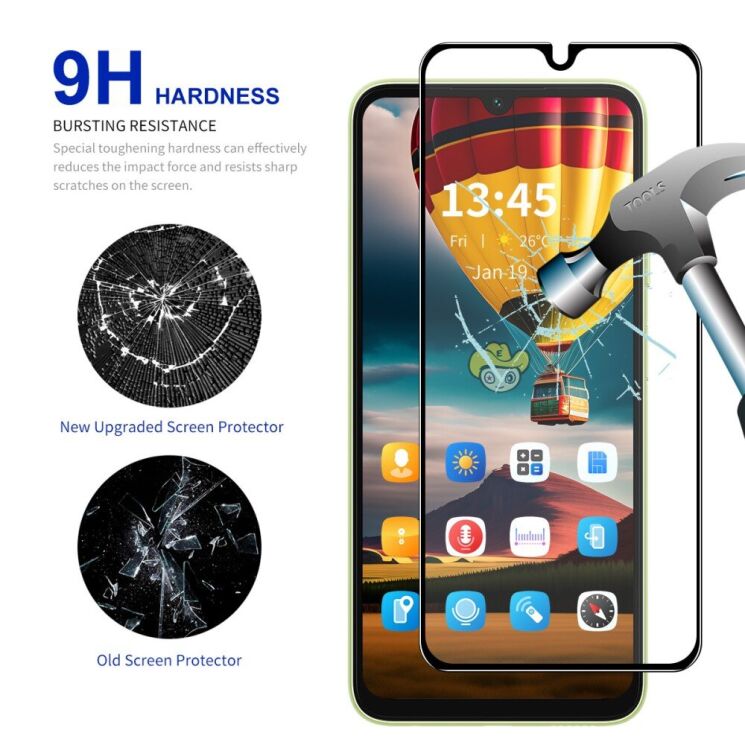 Защитное стекло HAT PRINCE Full Glue Cover для Samsung Galaxy A16 (A165) - Black: фото 3 из 8
