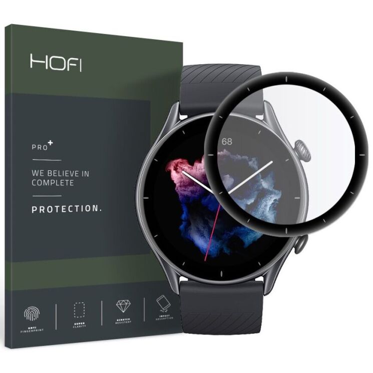 Захисне скло HOFI Hybrid Pro+ для Xiaomi Amazfit GTR 3 - Black: фото 1 з 2