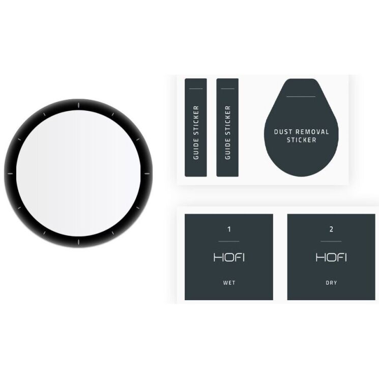 Захисне скло HOFI Hybrid Pro+ для Xiaomi Amazfit GTR 3 - Black: фото 2 з 2
