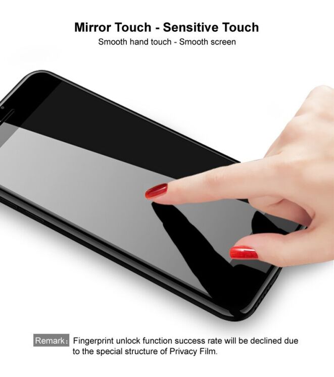 Защитное стекло IMAK HighPrivacy для OPPO Reno 15 - Black: фото 10 из 12