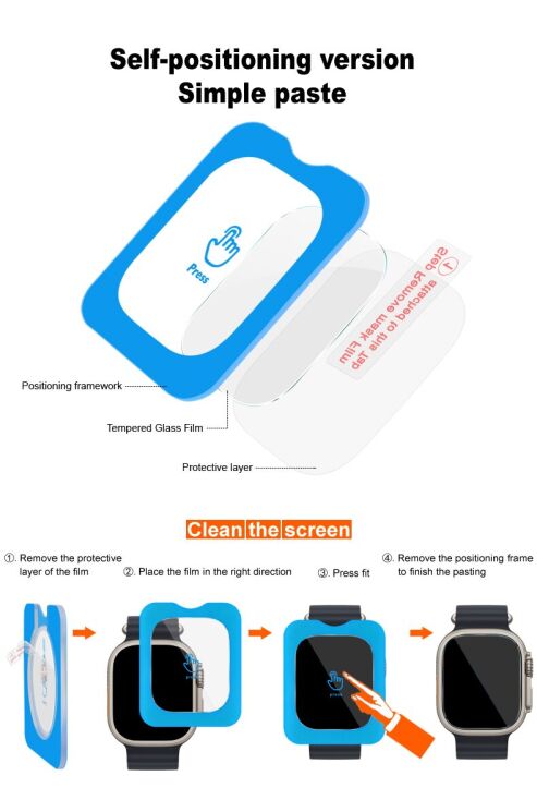 Захисне скло IMAK Tempered Glass для Xiaomi Redmi Watch 4: фото 7 з 11