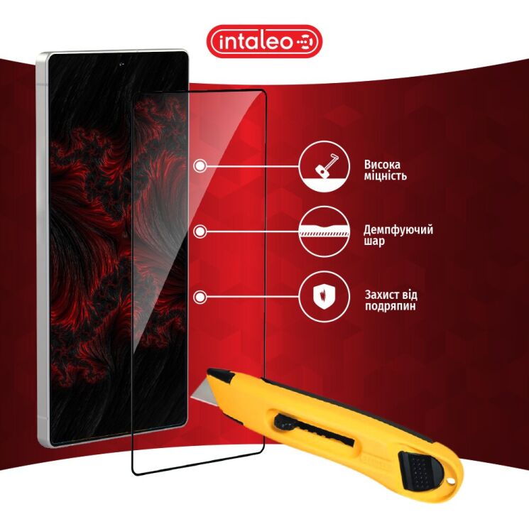 Захисне скло Intaleo Full Glue для Samsung Galaxy S25 Ultra (S938) - Black: фото 5 з 8
