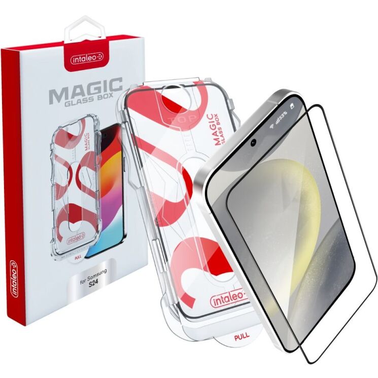 Защитное стекло Intaleo MagicBox для Samsung Galaxy S24 (S921) - Black: фото 1 из 8