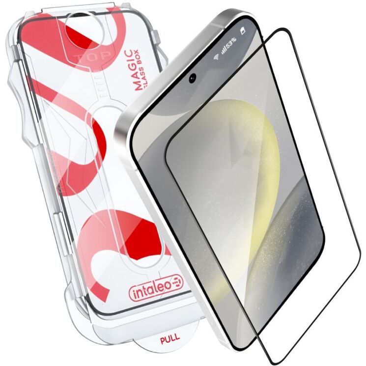 Защитное стекло Intaleo MagicBox для Samsung Galaxy S24 (S921) - Black: фото 2 из 8