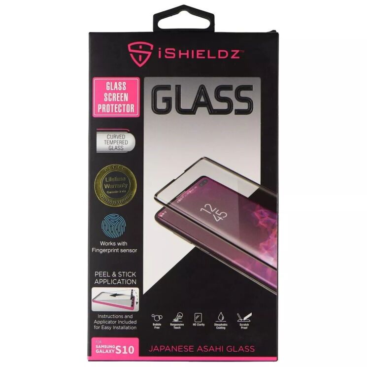 Защитное стекло iShieldz 5D Asahi для Samsung Galaxy S10 (G973) IS3GS10FP - Black: фото 1 из 1