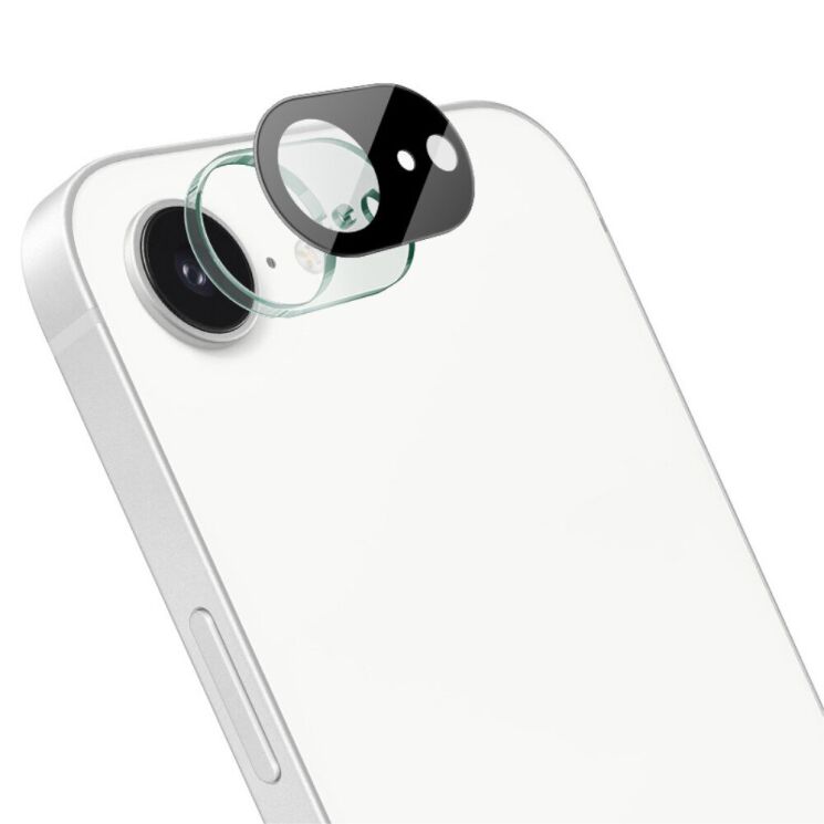 Захисне скло на камеру IMAK Black Glass Lens для Apple iPhone 16e - Black: фото 1 з 8