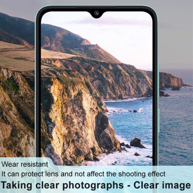Защитное стекло на камеру IMAK Black Glass Lens для Xiaomi Redmi 12C - Black: фото 7 из 10