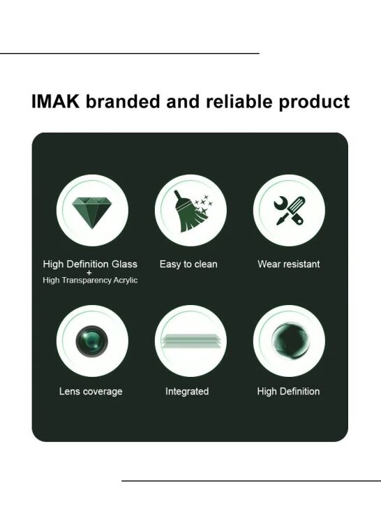 Защитное стекло на камеру IMAK Integrated Lens Protector для Apple iPhone 16e: фото 6 из 7