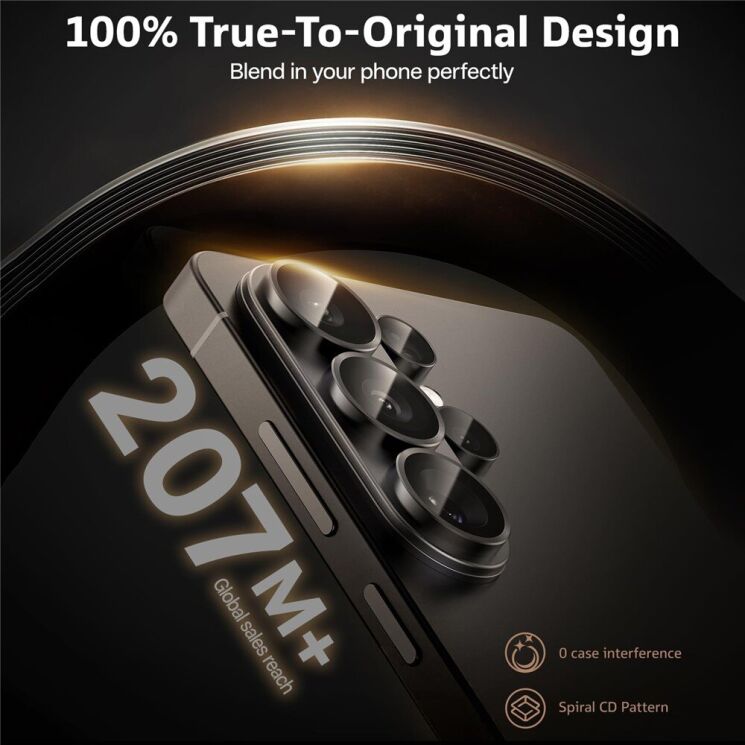 Захисне скло на камеру TORRAS Lensguard для Samsung Galaxy S26 Ultra: фото 12 з 13