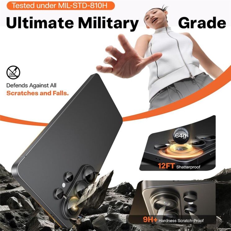 Захисне скло на камеру TORRAS Lensguard для Samsung Galaxy S26 Ultra: фото 10 з 13