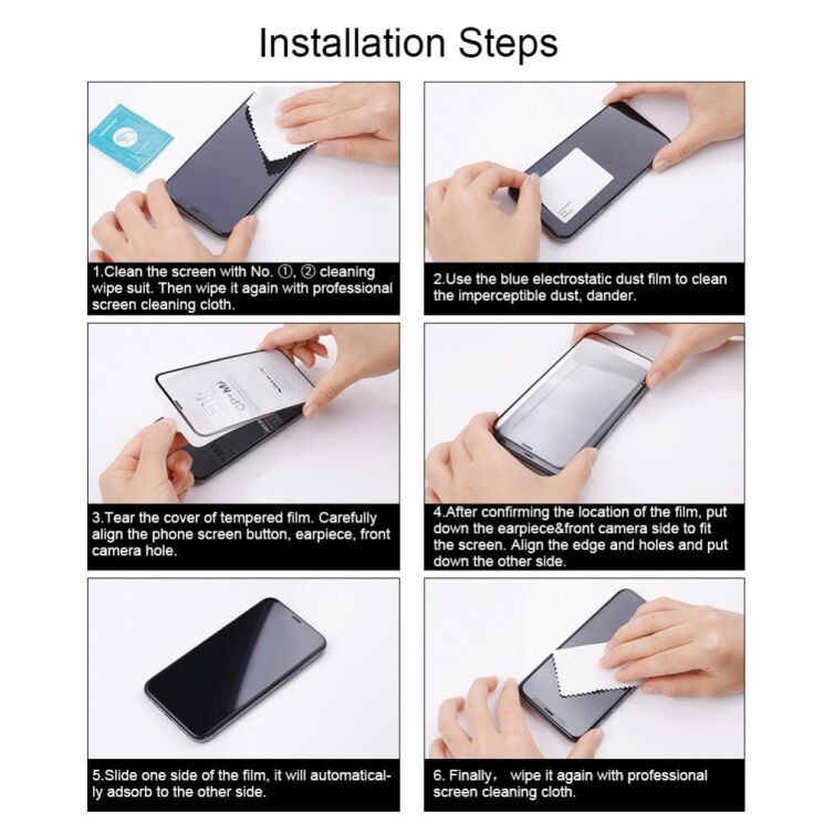 Защитное стекло NILLKIN 3D CP+ MAX для Xiaomi 12 / 12X - Black: фото 10 из 12