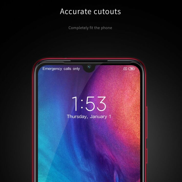 Защитное стекло NILLKIN XD CP+ MAX для Xiaomi Redmi Note 7 / Note 7 Pro - Black: фото 15 из 17