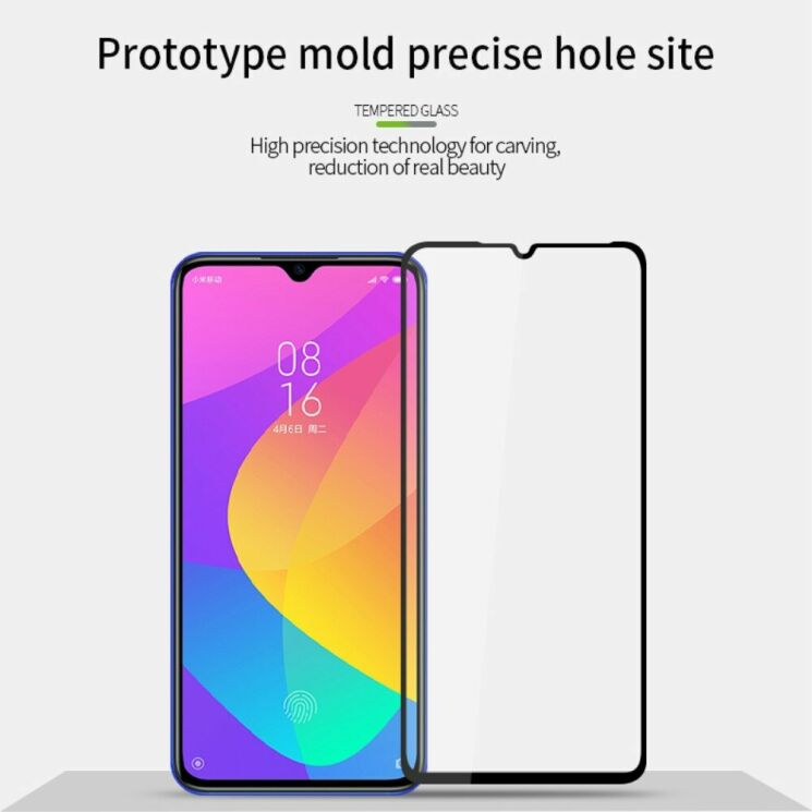 Захисне скло PINWUYO Full Glue Cover для Xiaomi Mi 9 Lite / Mi CC9 - Black: фото 7 з 13