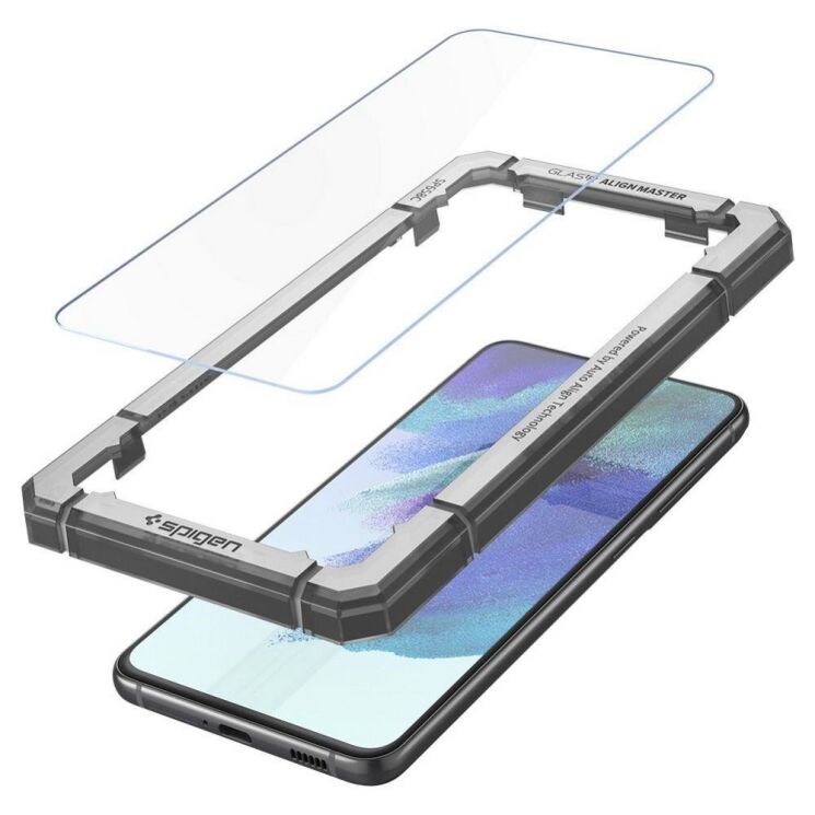 Комплект защитных стекол Spigen (SGP) GLAS.tR AlignMaster для Samsung Galaxy S21 FE (G990): фото 6 из 12