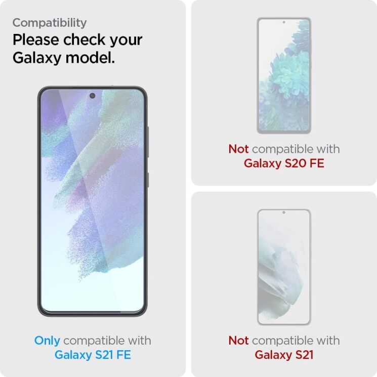 Захисне скло Spigen (SGP) Screen Protector AlignMaster GLAS.tR для Samsung Galaxy S21 FE (G990): фото 7 з 12