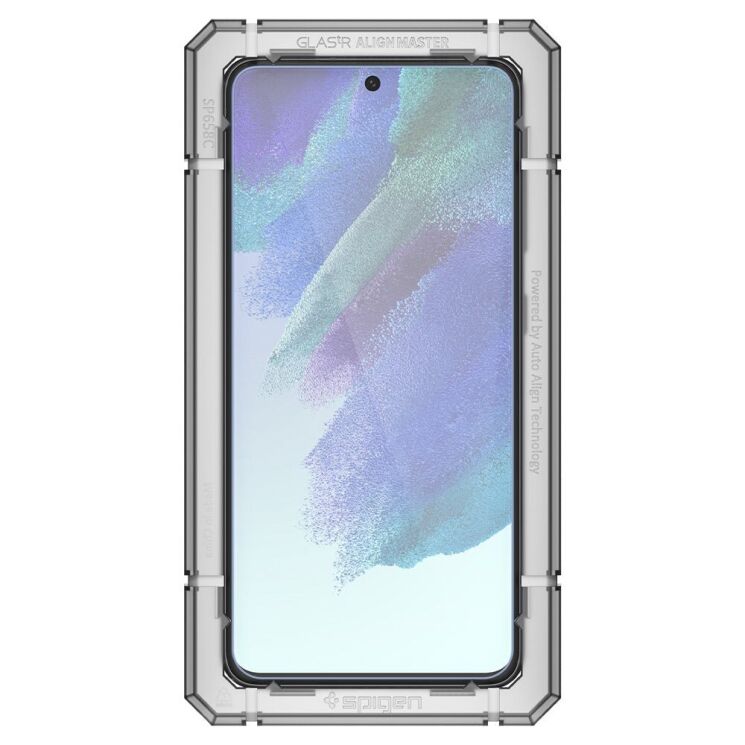 Захисне скло Spigen (SGP) Screen Protector AlignMaster GLAS.tR для Samsung Galaxy S21 FE (G990): фото 3 з 12