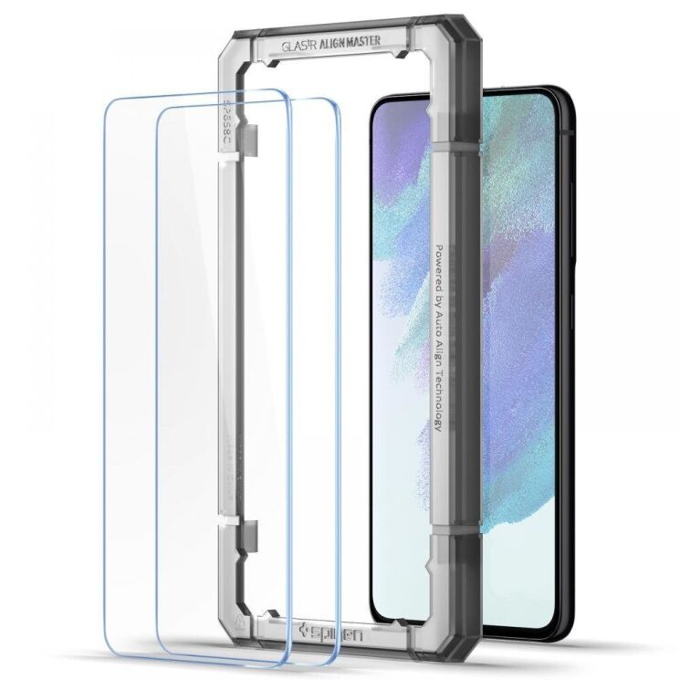 Комплект защитных стекол Spigen (SGP) GLAS.tR AlignMaster для Samsung Galaxy S21 FE (G990): фото 2 из 12