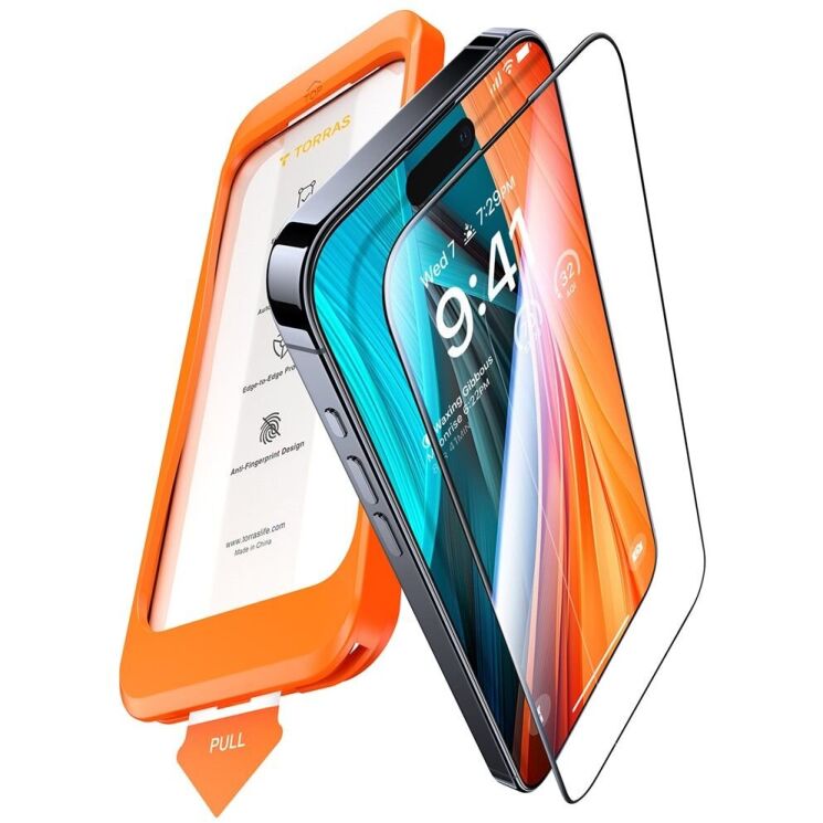 Защитное стекло TORRAS GlassGo для iPhone 16 Pro: фото 1 из 6