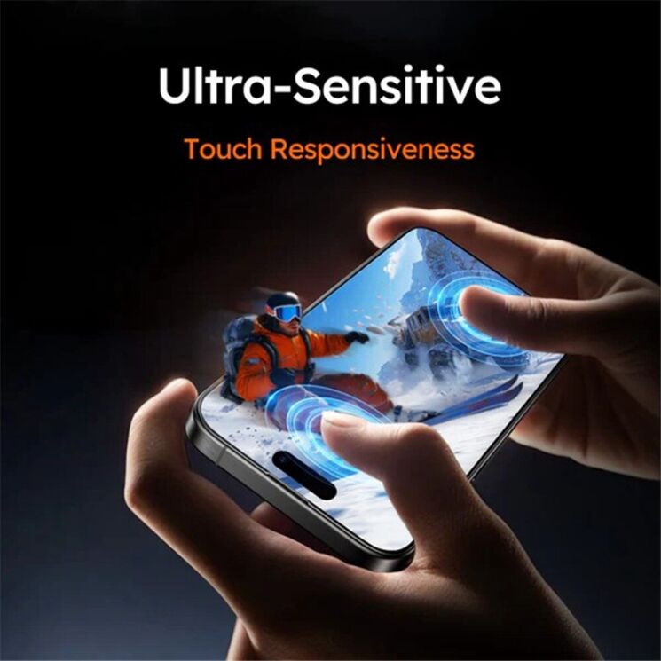 Защитное стекло TORRAS GlassGo для iPhone 16 Pro: фото 4 из 6