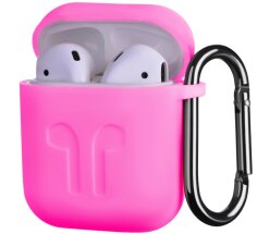 Захисний чохол 2E Pure Color Silicone Imprint (1.5mm) для AirPods 1 / 2 - Red: фото 1 з 3