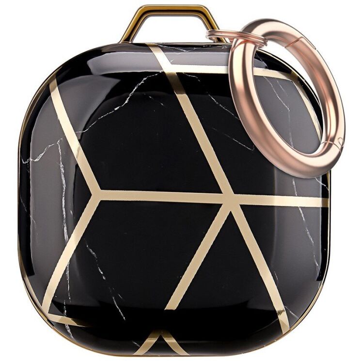 Защитный чехол AHASTYLE Marble Series для Samsung Galaxy Buds Live / Buds Pro / Buds 2 / Buds 2 Pro / Buds FE - Black: фото 1 из 5