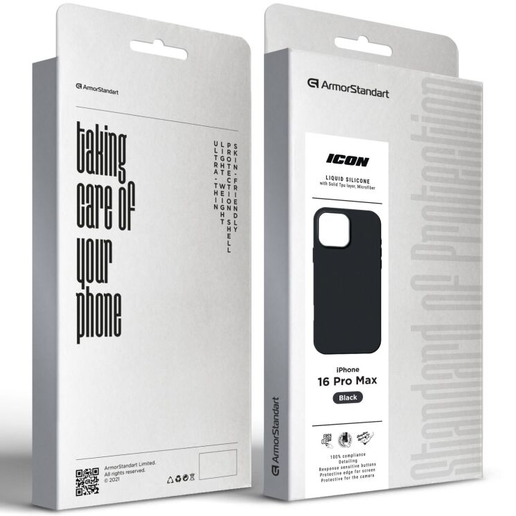 Захисний чохол ArmorStandart ICON2 Case для iPhone 16 Pro Max - Black: фото 2 з 8