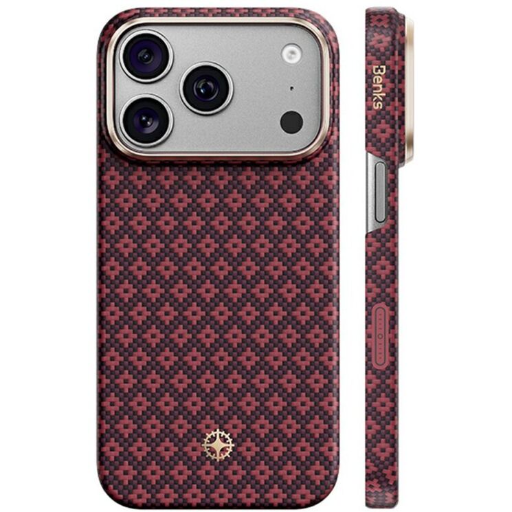 Защитный чехол BENKS ArmorGrid Air Magnetic (FP) для Apple iPhone 18 Pro / 17 Pro - Red: фото 1 из 10