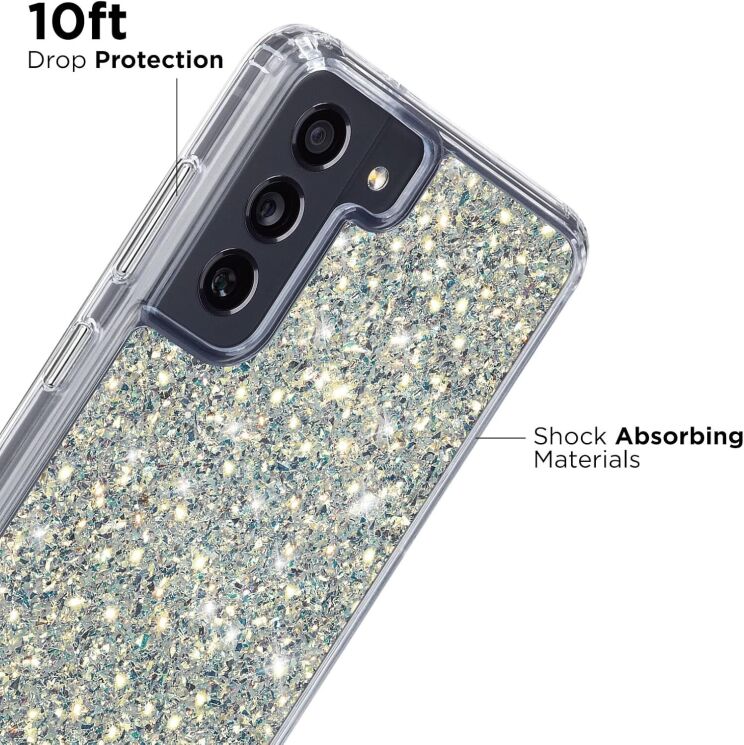 Захисний чохол Case-Mate Twinkle Glitter для Samsung Galaxy S21 FE (G990) CM046462 - Gold: фото 3 з 6