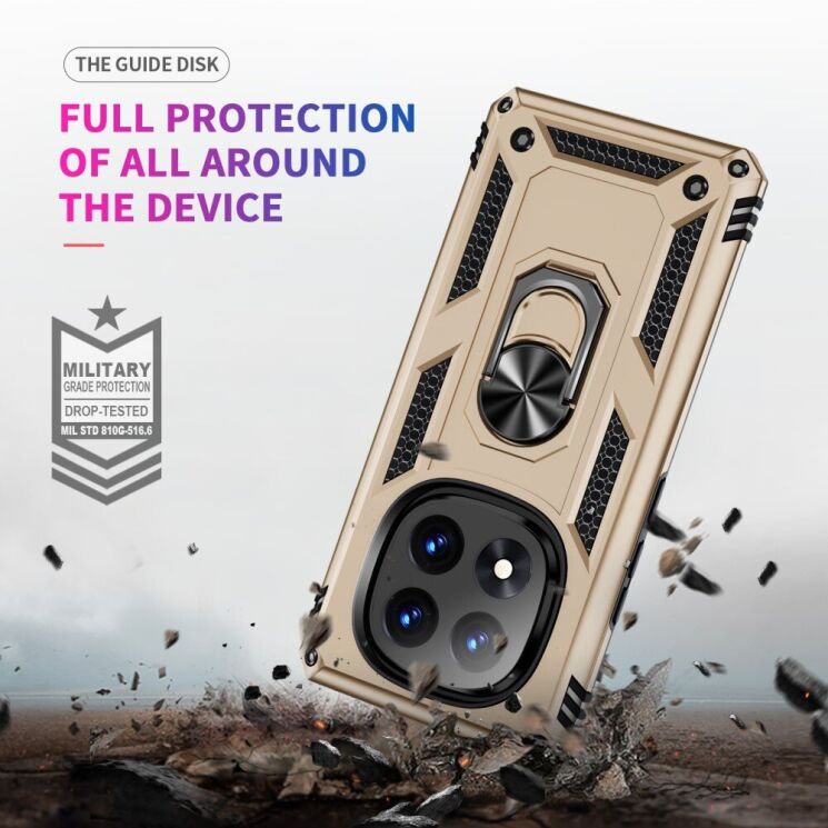 Защитный чехол Deexe Armor Case для Xiaomi Redmi Note 14 Pro 5G / Poco X7 - Black: фото 4 из 7