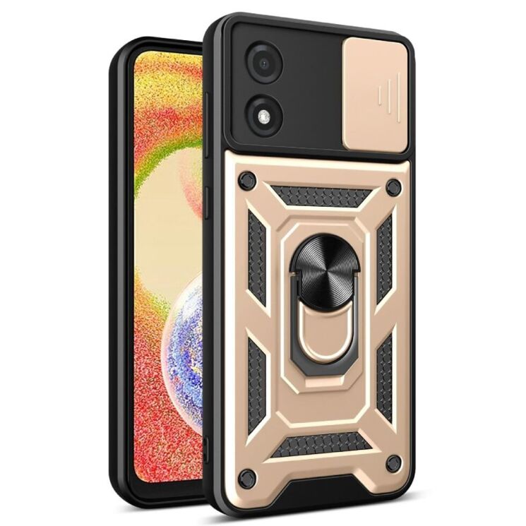 Захисний чохол Deexe Armor Shield для Motorola Moto E13 - Gold: фото 1 з 8