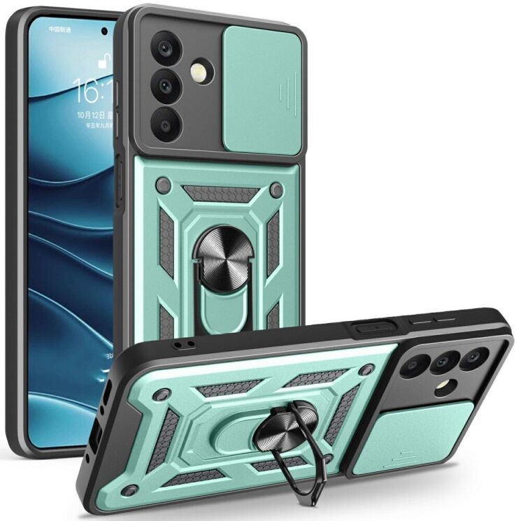 Защитный чехол Deexe Armor Shield для Samsung Galaxy A26 (A266) - Green: фото 1 из 8