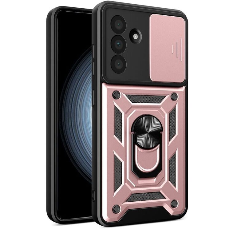 Защитный чехол Deexe Armor Shield для Samsung Galaxy A56 (A566) - Rose Gold: фото 1 из 9