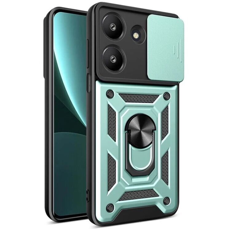 Защитный чехол Deexe Armor Shield для Xiaomi Poco M7 Pro - Green: фото 1 из 6