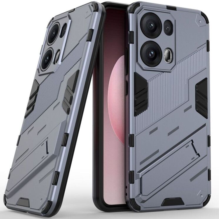 Захисний чохол Deexe Bibercas для OPPO Reno 13 Pro 5G - Dark Blue: фото 1 з 7